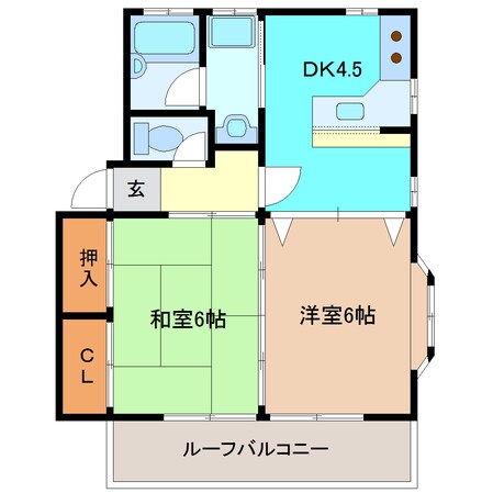 古川駅 徒歩75分 2階の物件間取画像